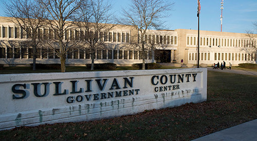 The Sullivan County Government Center in Monticello, NY