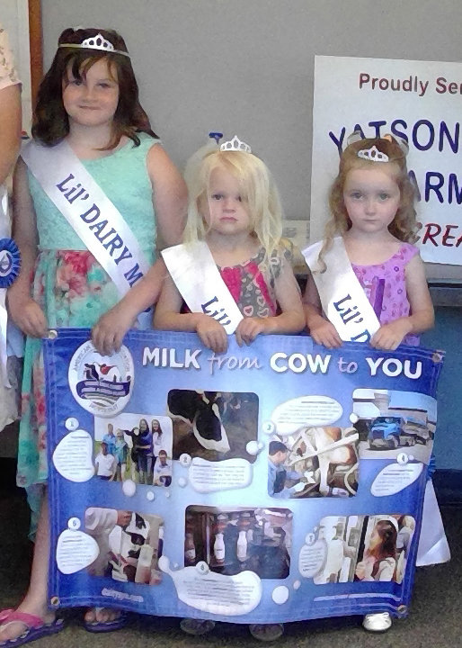 TRR photo by David Hulse


Lil&rsquo; Dairy Misses, Kenley Roberts, left, Emma Prebie and Ashbee Gately visited the commissioners last June. The commissioners last week were working on programs that would ensure healthy Wayne agriculture when their daughters were ready to become dairy royalty.
&nbsp;