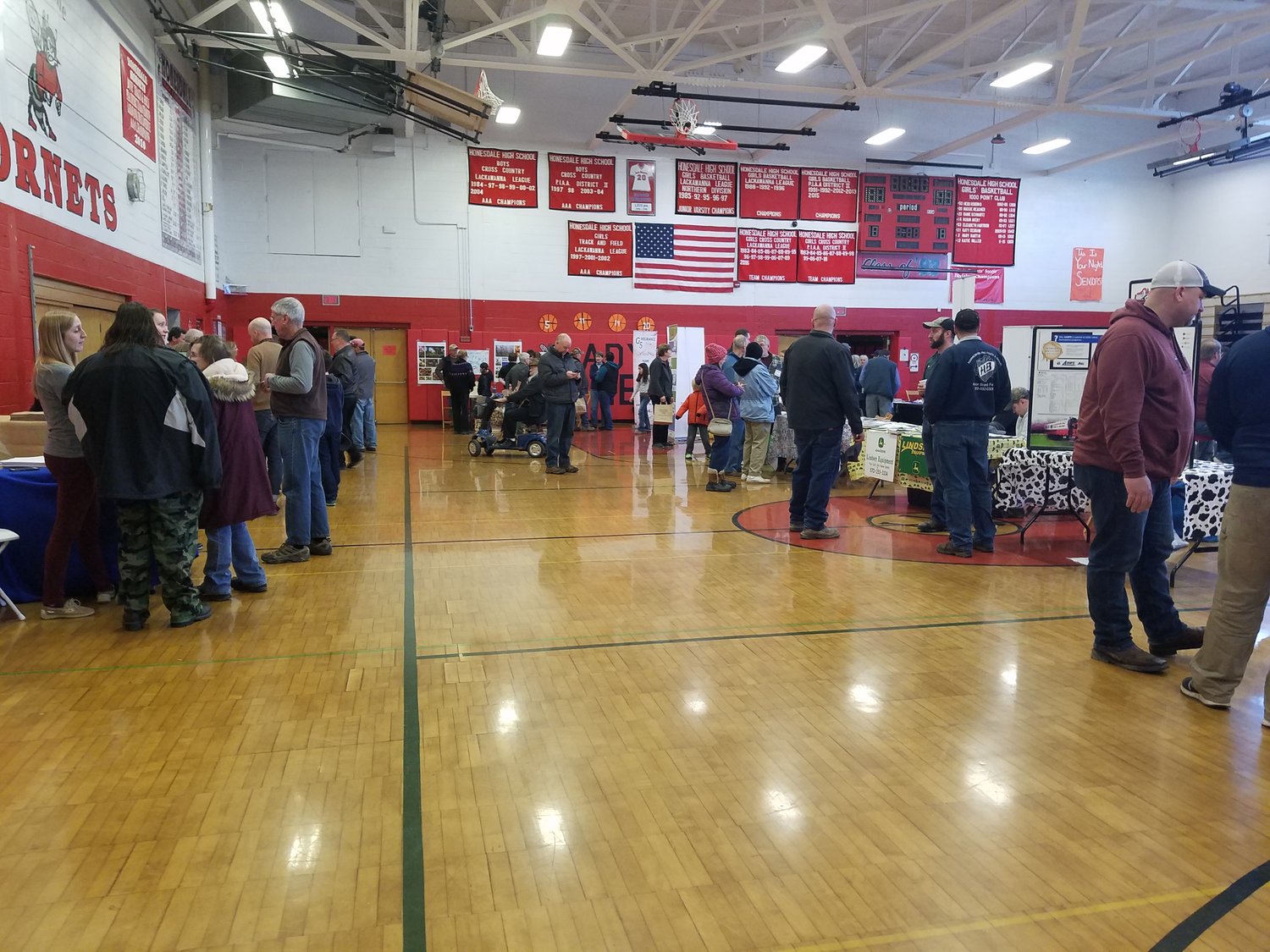 Hundreds of folks milled about the Honesdale Gymnasium enjoying Wayne County Ag Day.
