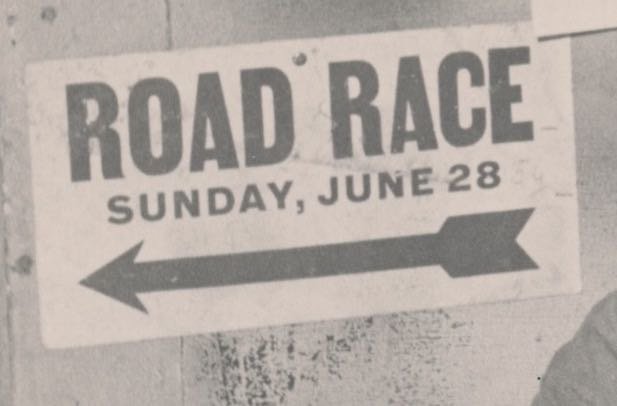 Posters advertising the Sullivan County Sport Car Race were posted all over the area. This one was tacked up in the Callicoon Coal Company.
