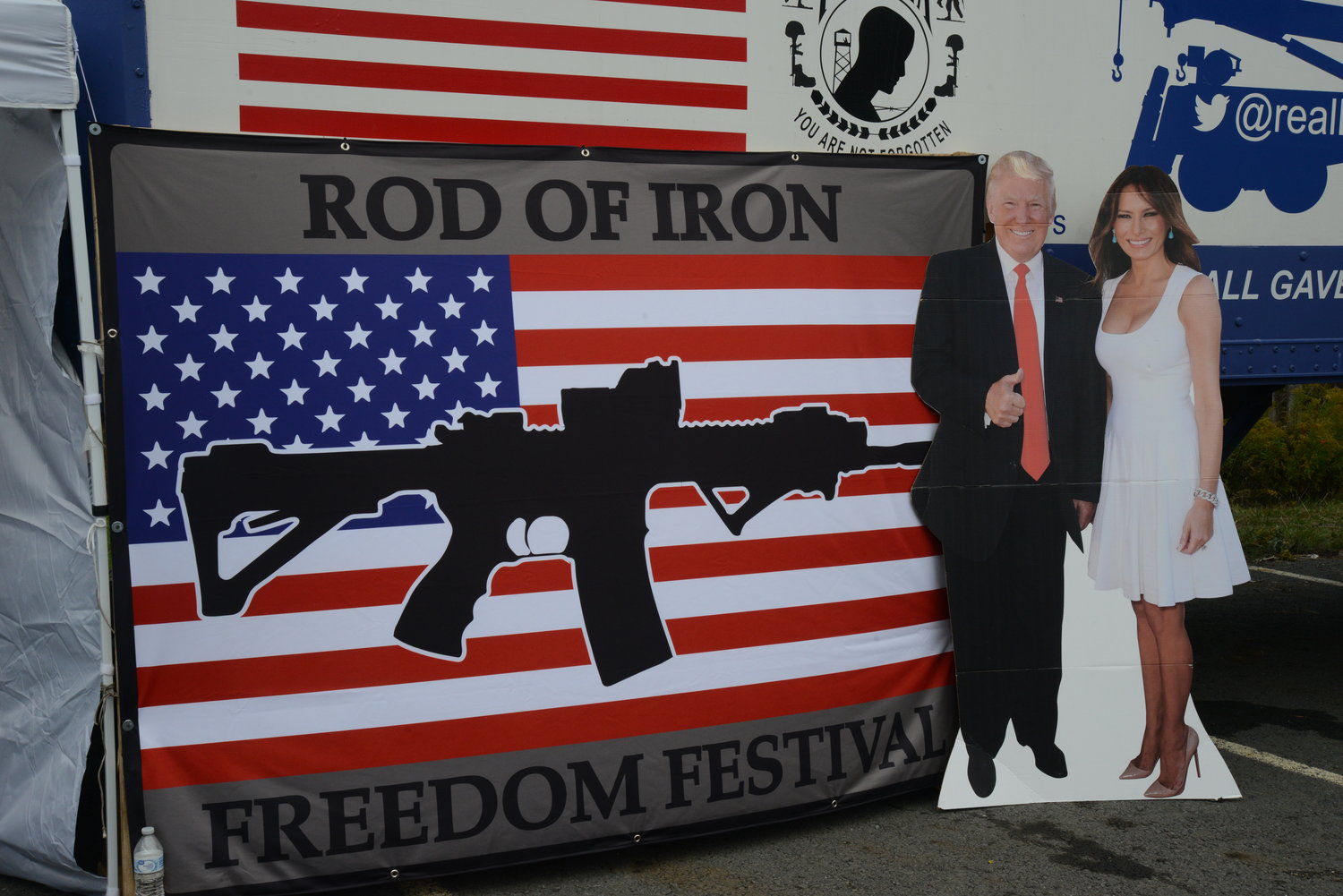 The Rod of Iron Freedom Festival was fraught with political rhetoric and imagery.
