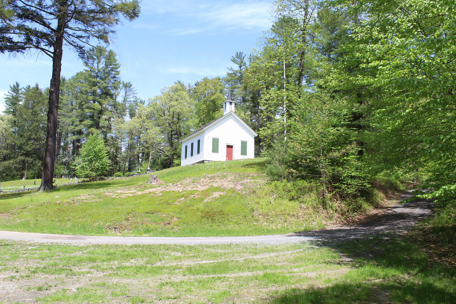 The old Baptist church served the Tusten Settlement.