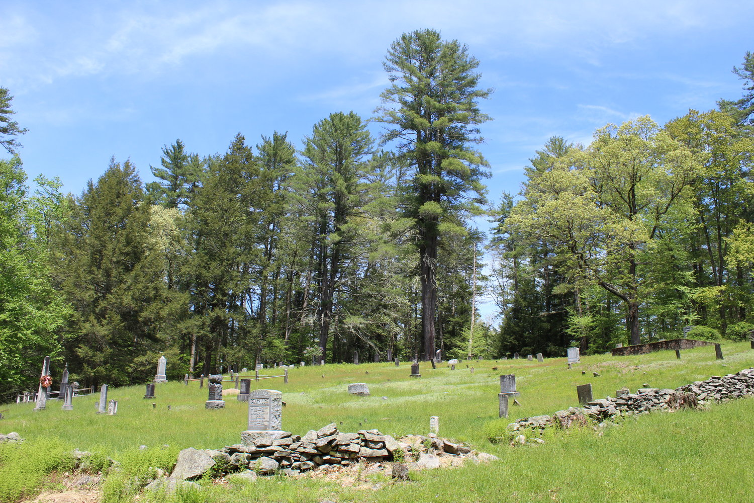 The old cemetery near the Baptist church.