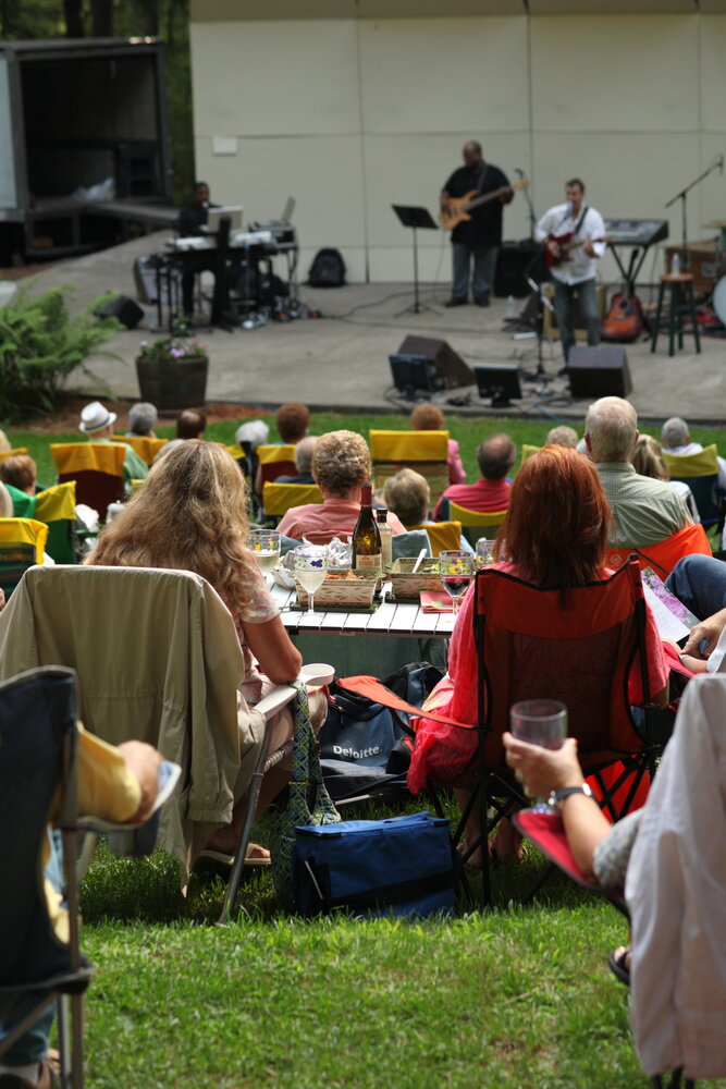 A crowd enjoys a past Wildflower concert at the Dorflinger-Suydam Wildlife Sanctuary.